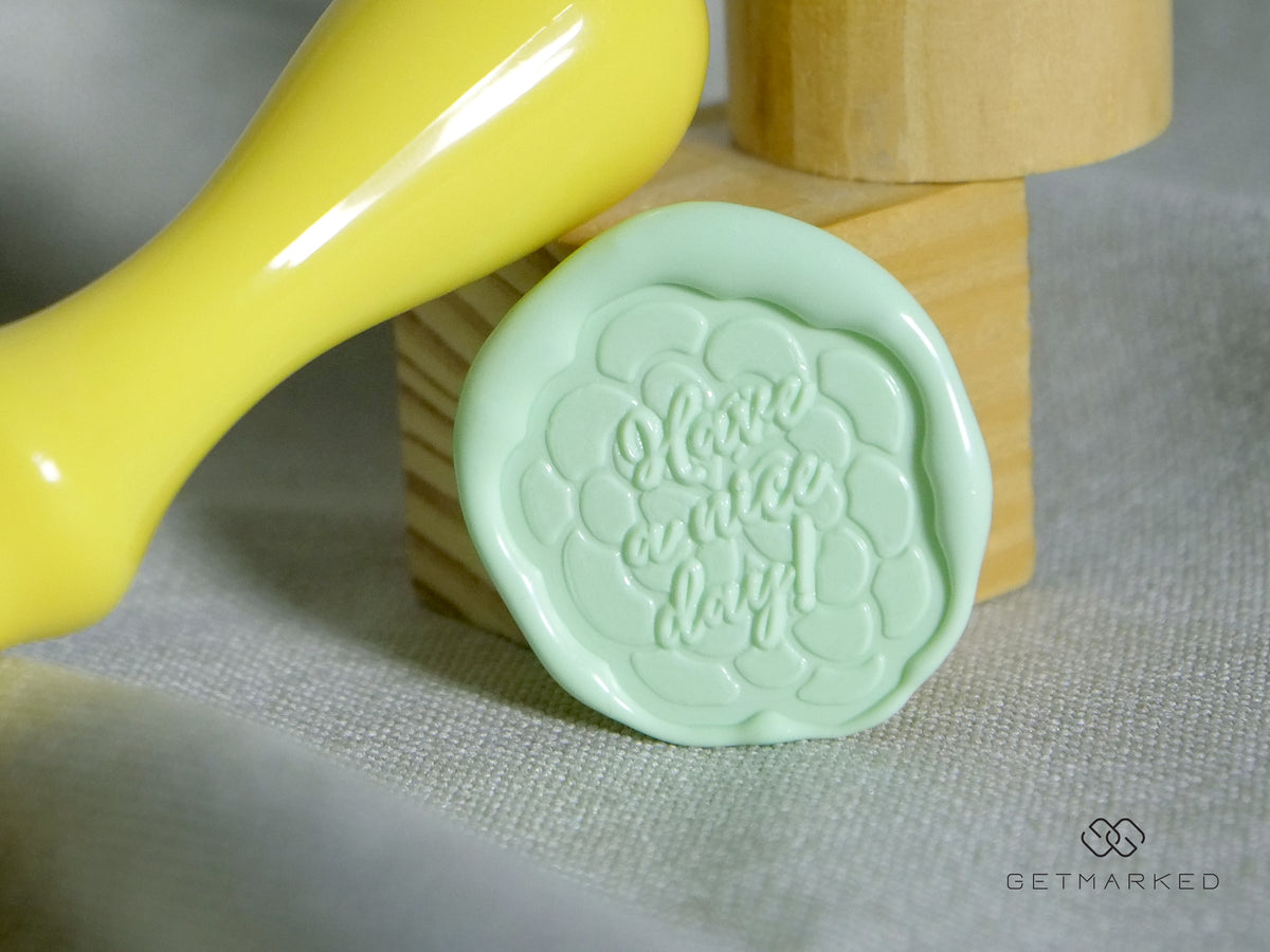 Bloom Design 2 - Premium Wax Seal Stamp by Get Marked
