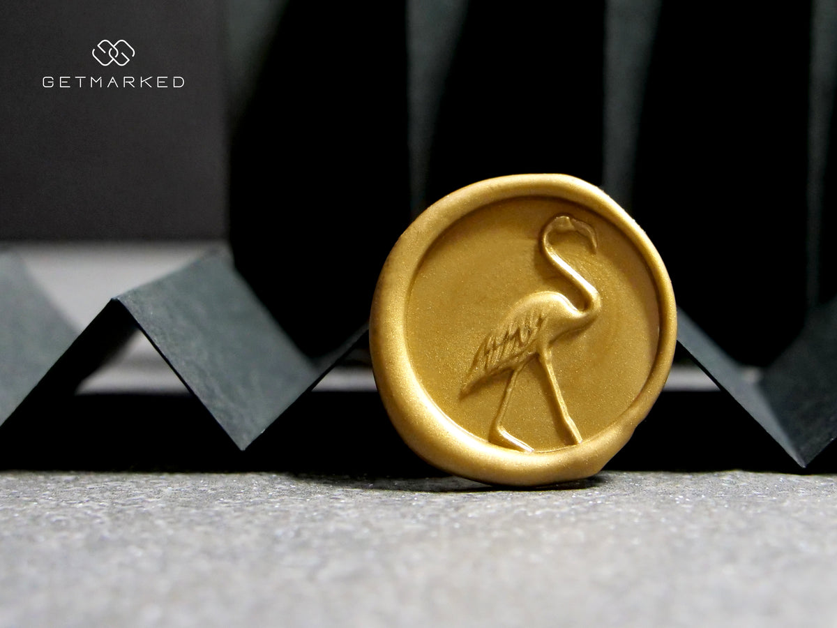 Flamingo - 3D Wax Seal Stamp by Get Marked