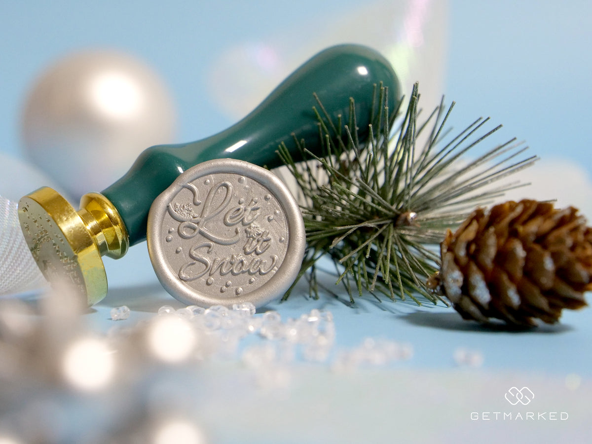 Let it Snow - Christmas Collection Wax Seal Stamp by Get Marked