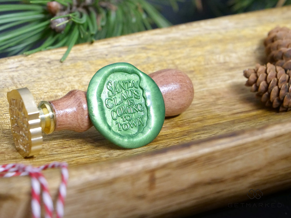 Santa Claus is Coming to Town - Christmas Collection Wax Seal Stamp by Get Marked (WS0491)
