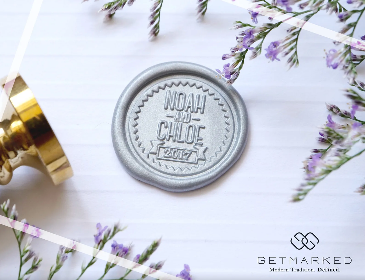 Always &amp; Forever - Customized Wedding Wax Seal Stamp Template by Get Marked (WS0385)