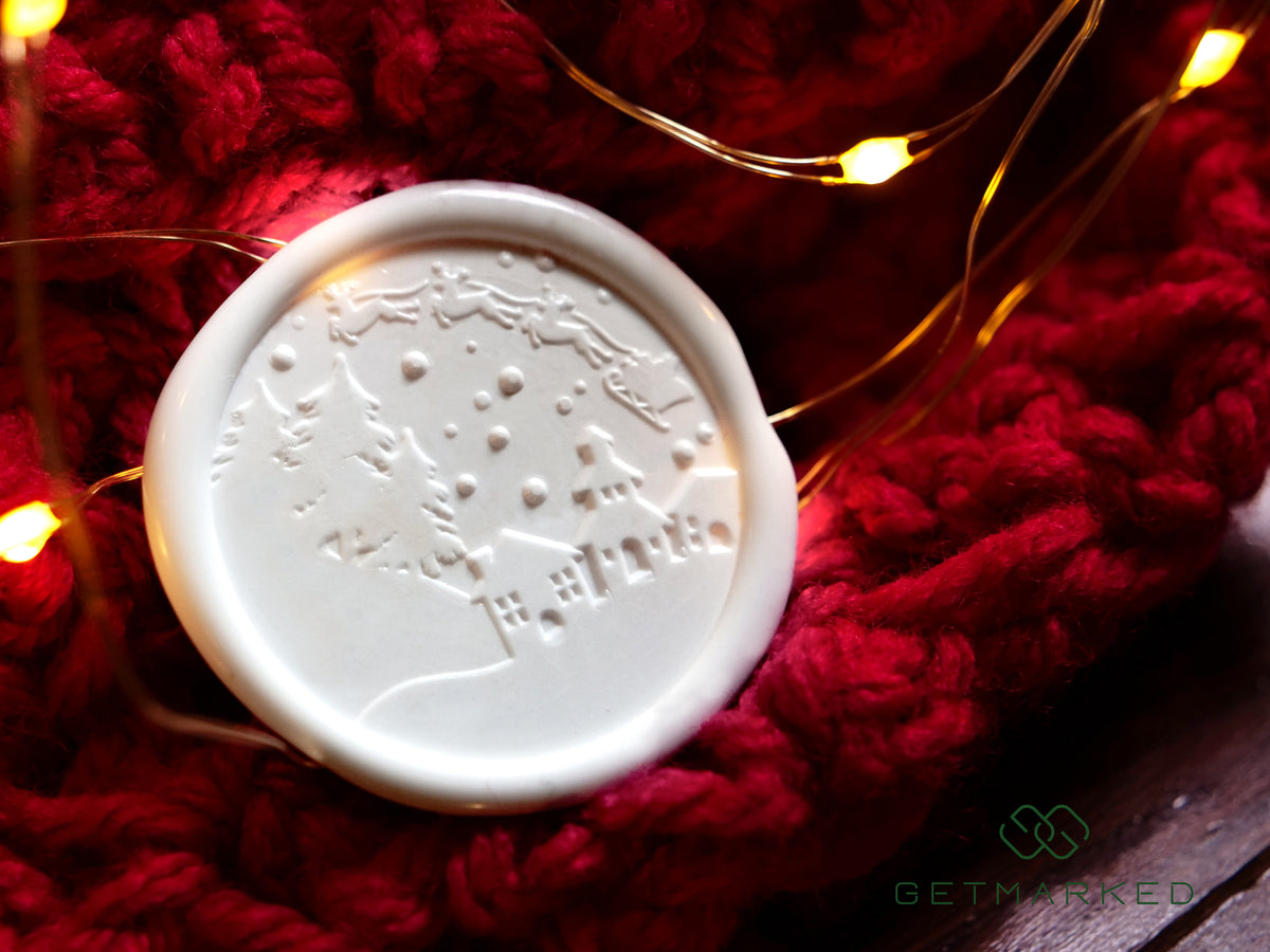 Christmas Village - Premium Christmas Collection Wax Seal Stamp by Get Marked (WS0469)