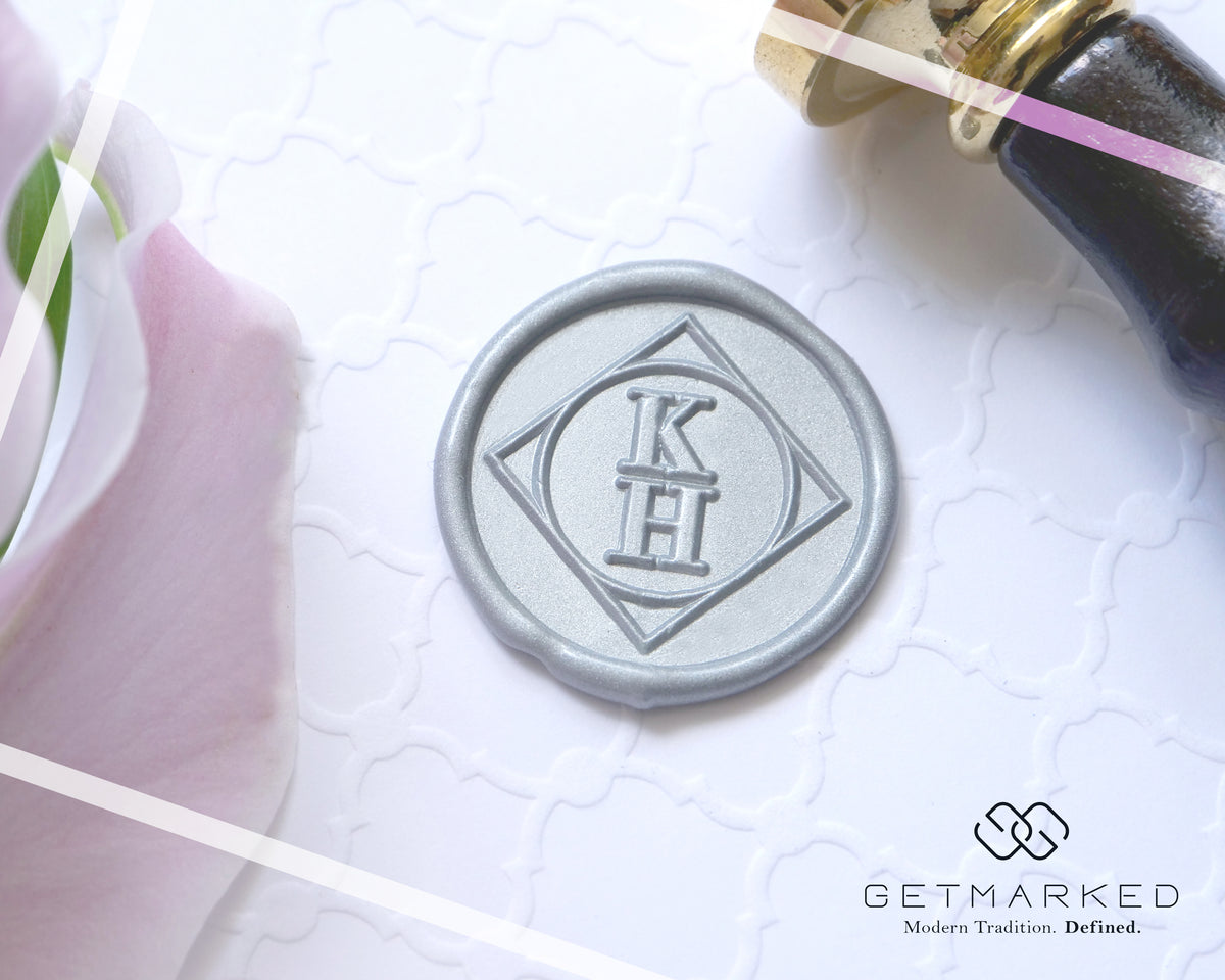 Endless Love - Customized Wedding Wax Seal Stamp Template by Get Marked (WS0388)