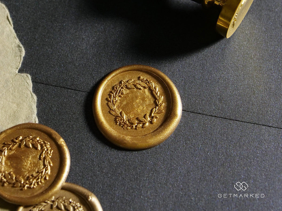 Botanical Wreath 2 - Wax Seal Stamp by Get Marked (WS0488)