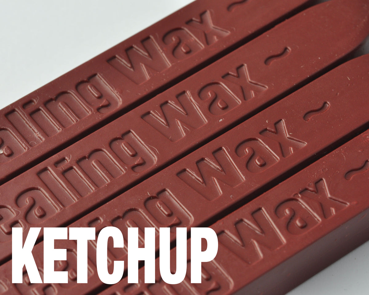 2 Pieces KETCHUP Wicked Wax Stick for Sealing Wax Stamping (ZD0008)