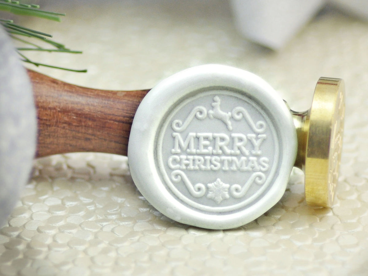 Merry Christmas - Christmas Collection Wax Seal Stamp by Get Marked (WS0261)