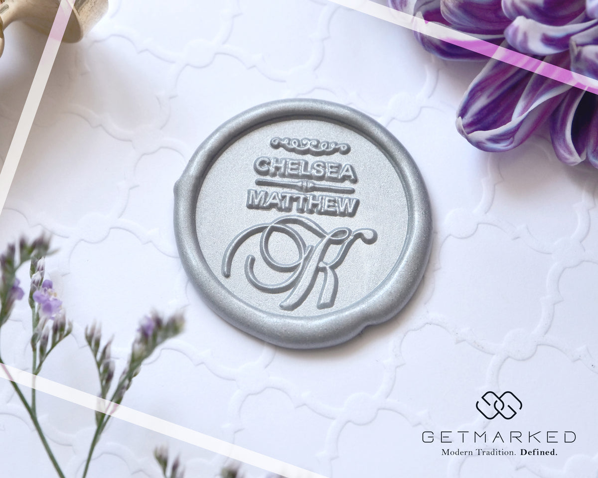 Only You - Customized Wedding Wax Seal Stamp Template by Get Marked (WS0394)