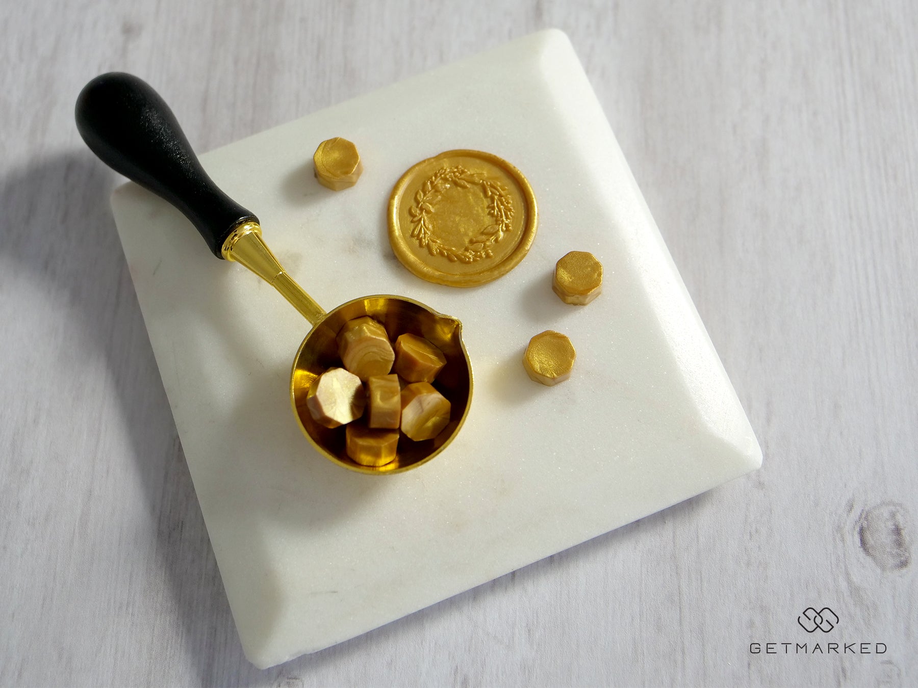 Oscar Gold Sealing Wax Beads - GetMarked™ • Wax Seals & Stamping Goods HQ •