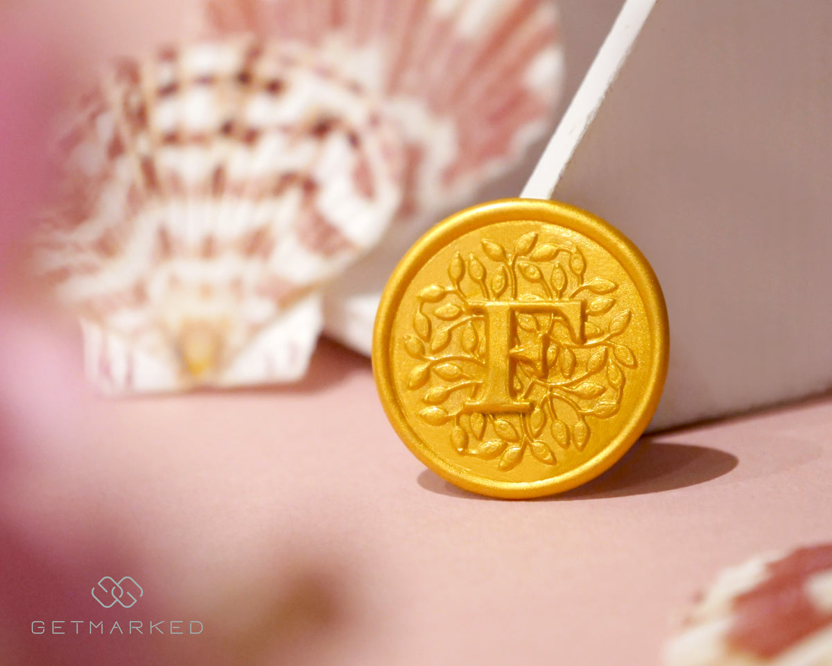 Flourishing Love - Premium Multi-Layer Wax Seal Stamp Template by Get Marked (PS0014)