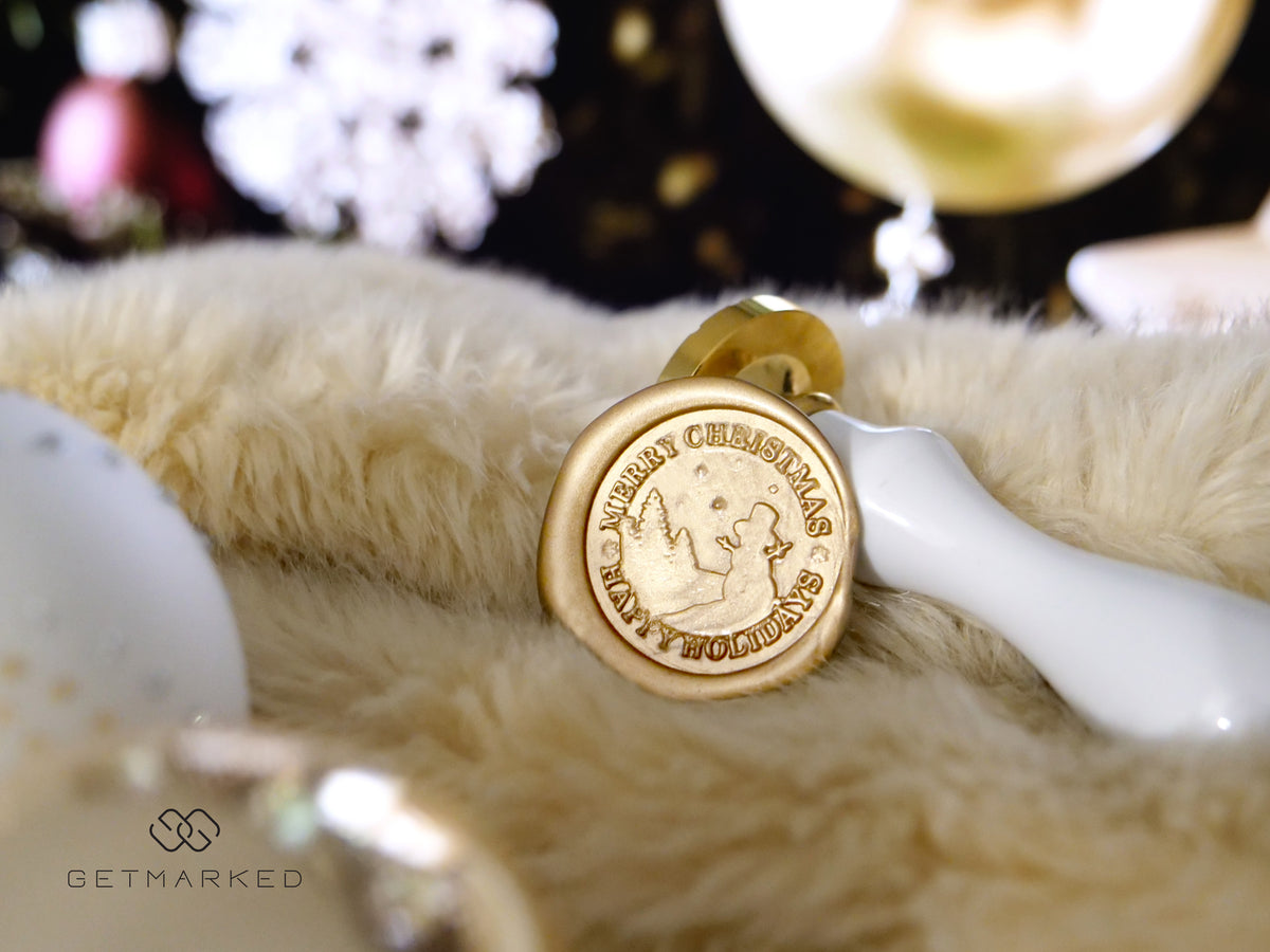Frosty Christmas - Premium Christmas Collection Wax Seal Stamp by Get Marked (WS0489)