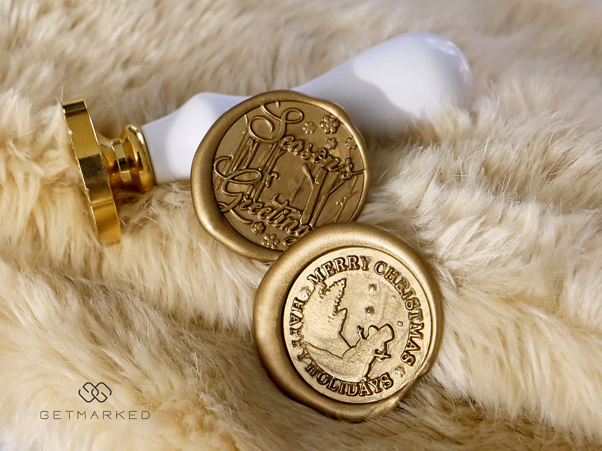 Season&#39;s Greetings_4 - Premium Christmas Collection Wax Seal Stamp by Get Marked (WS0490)
