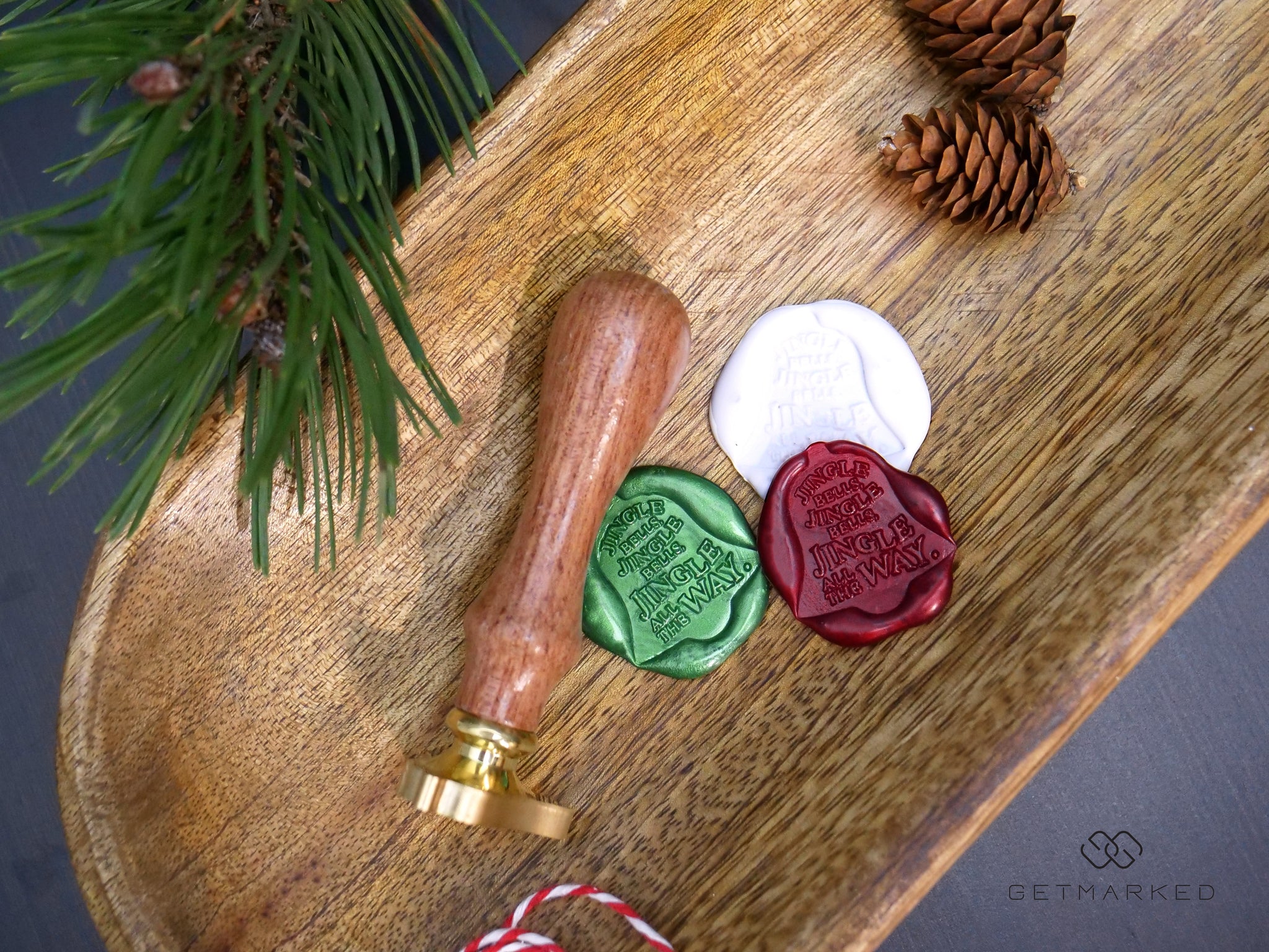 Ready Made Wax Seal Stamp - Christmas Jingle Bells Wax Seal Stamp