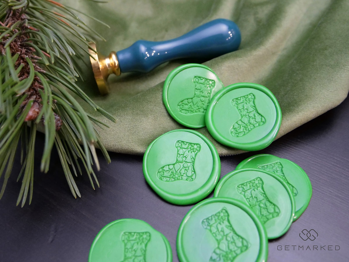 Christmas Stocking - Christmas Collection Wax Seal Stamp by Get Marked (WS0494)