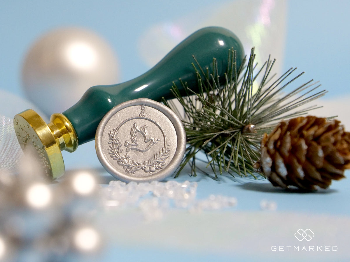 Peace Dove - Christmas Collection Wax Seal Stamp by Get Marked