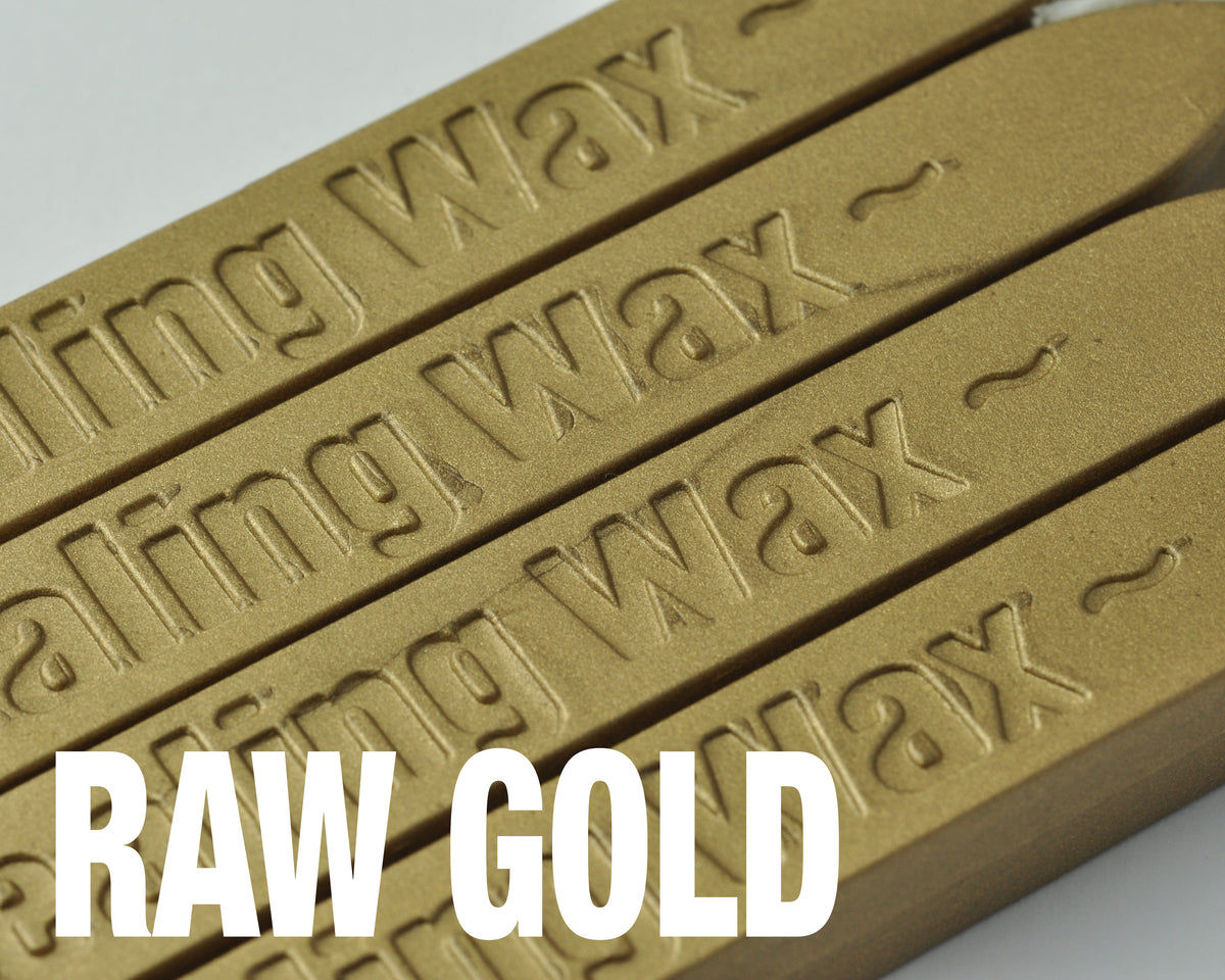 2 Pieces RAW GOLD Wicked Wax Stick for Sealing Wax Stamping (ZD0013