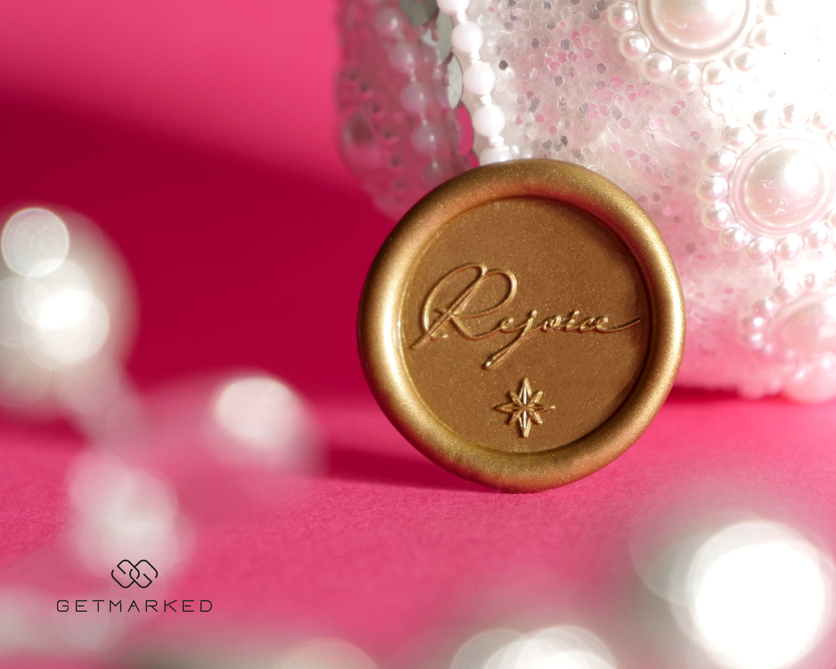 Rejoice - Christmas Collection Wax Seal Stamp by Get Marked (WS0428)