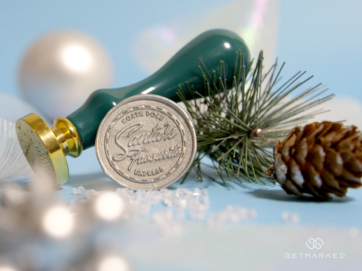 Santa&#39;s Favourite - Christmas Collection Wax Seal Stamp by Get Marked