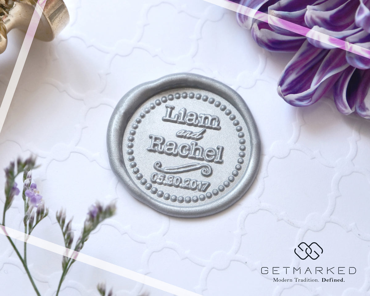 This is Us - Customized Wedding Wax Seal Stamp Template by Get Marked (WS0402)