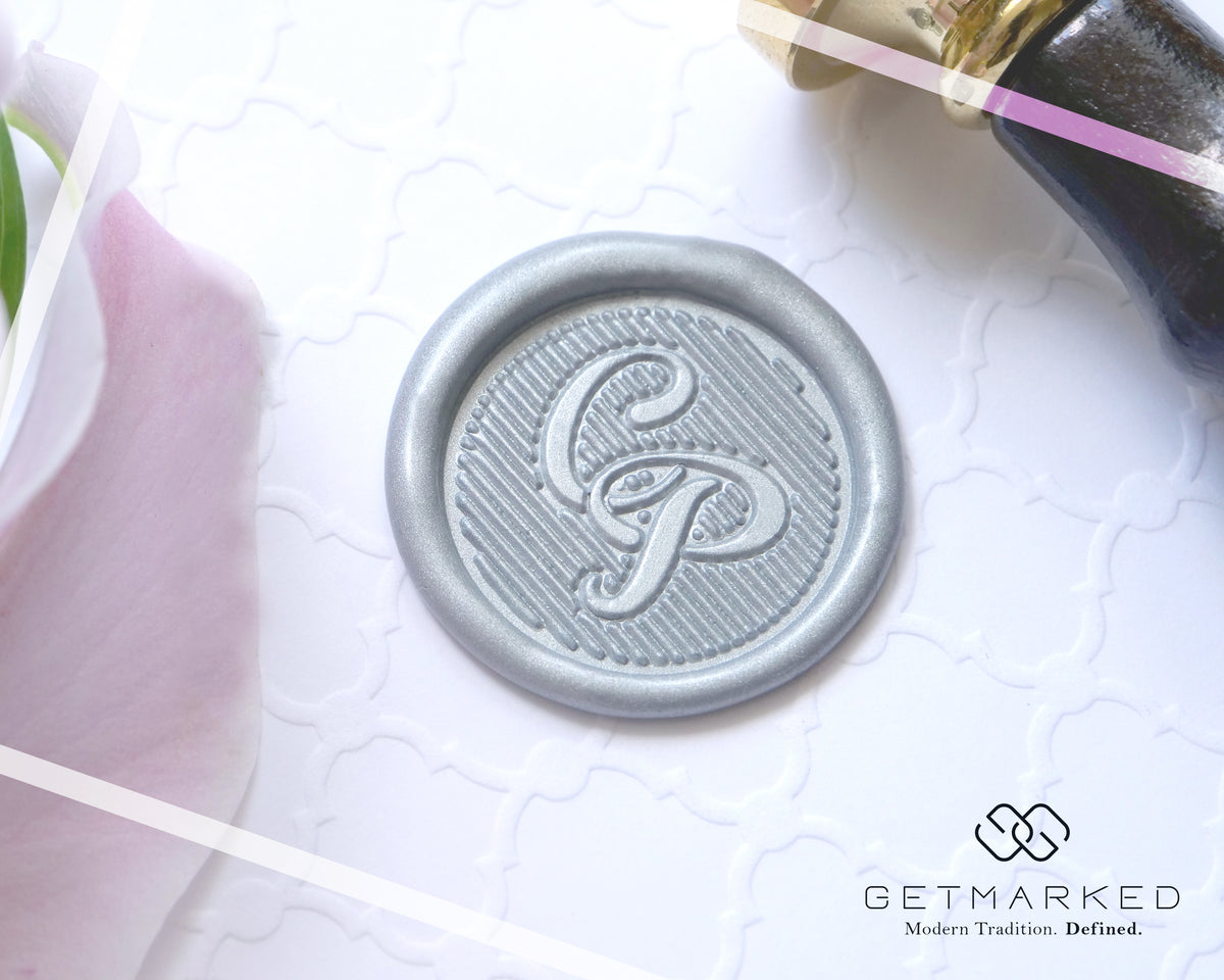Together - Customized Wedding Wax Seal Stamp Template by Get Marked (WS0403)