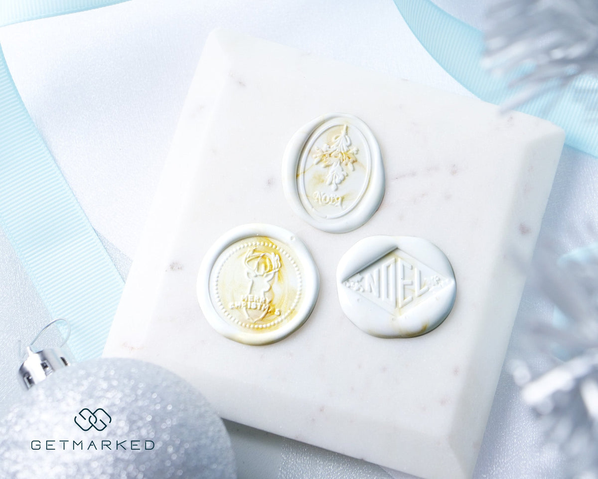 Noel Diamond - Christmas Collection Wax Seal Stamp by Get Marked (WS0446)
