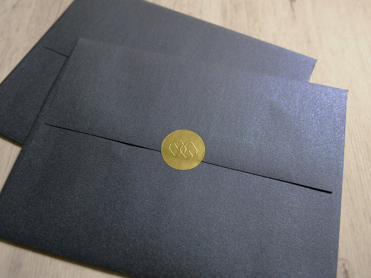 Gold Foil Embossed Stickers